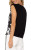 Liverpool Black & White Floral Sleeveless Knit Top