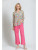 APNY Colorful Spot Silky Tie Blouse