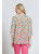 APNY Colorful Spot Silky Tie Blouse