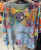 LOOWIE Blue Peace & Love Printed Sweater