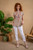 Paparazzi Heather Taupe Embroidered Tee