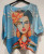 LOOWIE Blue Frida Printed Sweater