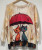 LOOWIE Pocu Italian Cozy Cats Printed Sweater