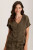 XCVI Cocoa Tencel Twill Ruched Top