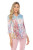 Carine Vista Crinkle Split V-Neck Top