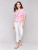 Charlie B Pink Enchantment Cotton Gauze Tie Top