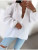 LOOWIE White Cotton Gauze One-Size Shirt
