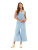 Threads 4 Thought Stretch Chambray Wide Leg Pull-On Capri