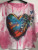 LOOWIE Pink Heart Printed Sweater