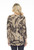 Inoah Dragon Flies Textured Mocha Top