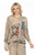 Inoah Sassy & Queen Textured Mocha Top