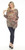 Inoah Sangria One-Size Textured Mocha Top