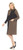 Inoah Olive & Black Textured Dress