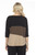 Inoah Striped Black, Olive & Mocha Textured Top