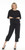 Inoah Black Textured Pocket Top