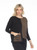 Inoah Olive & Black Textured Pocket Top