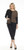 Inoah Olive & Black Textured Pocket Top