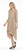 Inoah Mocha Textured Black Piping Dress