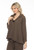 Inoah Olive Textured Hi-Low Cardigan