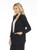 Inoah Black Textured Hoodie Cardigan