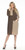 Inoah Mocha & Olive Textured Dress