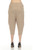 Inoah Mocha Textured Crop Taper Pant