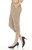 Inoah Mocha Textured Crop Taper Pant