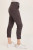 XCVI Charcoal Stretch Poplin Ruched Cargo Crop