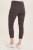 XCVI Charcoal Stretch Poplin Ruched Cargo Crop
