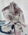 Winding River Pink & White Flower Sketch Scarf