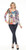 Inoah Blue Me Away Crinkle V-Neck Top