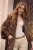 Saachi Animal Print Eyelash Cardigan