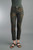 Tempo Paris Olive Floral Reversible Jeans