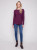 Charlie B Berry Lace-Up Sweater