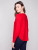 Charlie B Crimson Lace-Up Sweater