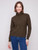  Charlie B Spruce Textured Cowl Sweater