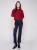 Charlie B Cabernet Elbow Sleeve Relaxed Sweater