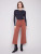 Charlie B Sepia Twill Flare Crop Pants
