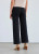 French Dressing Black Twill Wide Leg Pants