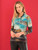 Dolcezza Sea Life Cowl Hi-Low Jersey Top