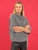 Dolcezza Chevron Cowl Tuck Front Top