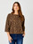 Suzy D Leopard Cotton Relaxed Top