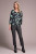 Tribal Mint Splash Cozy Crew Sweater