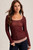 Hem & Thread Eggplant & Pink Double Layer Mesh Top