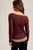 Hem & Thread Eggplant & Pink Double Layer Mesh Top
