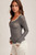 Hem & Thread Slate & Mint Double Layer Mesh Top
