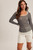 Hem & Thread Slate & Mint Double Layer Mesh Top