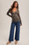 Hem & Thread Washed Black Lace Trim Rib Top