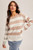Hem & Thread Taupe & Grey Mixed Stripe Sweater