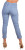 Gigi Moda Blue Crinkle One-Size Pull-On Pants